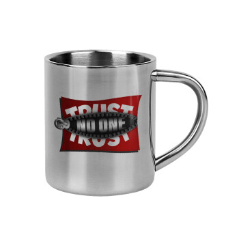 Trust no one... (zipper), Mug Stainless steel double wall 300ml
