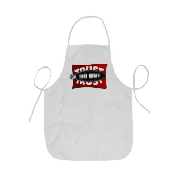 Trust no one... (zipper), Ποδιά Σεφ ολόσωμη κοντή  Παιδική (44x62cm)