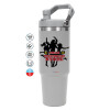 GREY color, 890ml (30oz) stainless Steel Tumbler with Handle