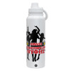 1L Stainless Steel Thermal Bottle with Phone Holder & Double Wall Insulation