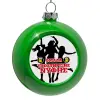Στολίδι Χριστουγεννιάτικη μπάλα δένδρου Πράσινο 8cm