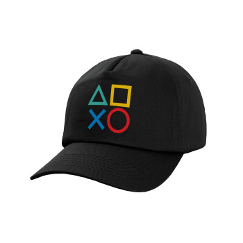 Gaming Symbols, Καπέλο Baseball, 100% Βαμβακερό, Low profile, Μαύρο