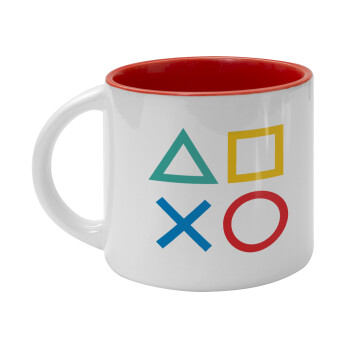 Gaming Symbols, Κούπα κεραμική 400ml Λευκή/Κόκκινη