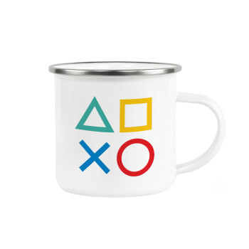 Gaming Symbols, Κούπα Μεταλλική εμαγιέ λευκη 360ml