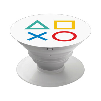 Gaming Symbols, Phone Holders Stand  Λευκό Βάση Στήριξης Κινητού στο Χέρι