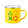 Yellow Enamel Metallic Cup 360ml