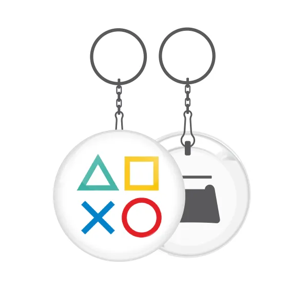Gaming Symbols — Metal keychain 5cm with bottle opener