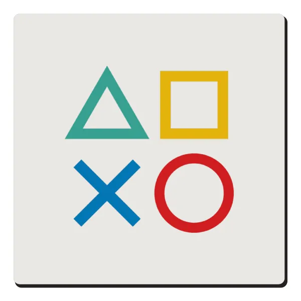 Gaming Symbols — Τετράγωνο μαγνητάκι ξύλινο 6x6cm