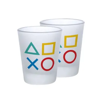 Gaming Symbols, Σφηνοπότηρα γυάλινα 45ml του πάγου (2 τεμάχια)