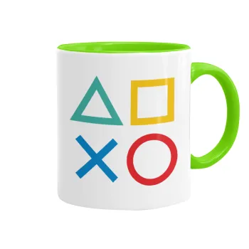 Gaming Symbols, Κούπα χρωματιστή βεραμάν, κεραμική, 330ml