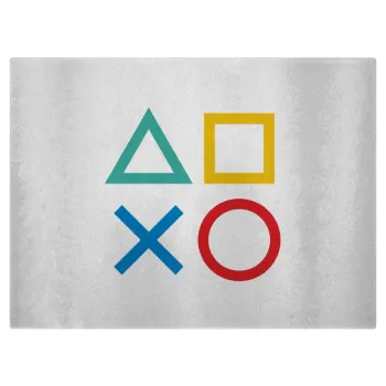 Gaming Symbols, Επιφάνεια κοπής γυάλινη (38x28cm)