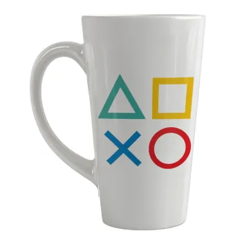 Gaming Symbols, Κούπα κωνική Latte Μεγάλη, κεραμική, 450ml