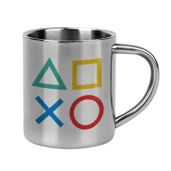 Gaming Symbols, Mug Stainless steel double wall 300ml