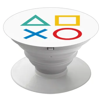 Gaming Symbols, Phone Holders Stand  Λευκό Βάση Στήριξης Κινητού στο Χέρι