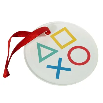 Gaming Symbols, Στολίδι Χριστουγεννιάτικο στολίδι γυάλινο 9cm