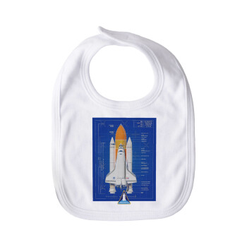Nasa Space Shuttle, Σαλιάρα με Σκρατς μεγάλη (35x28cm)