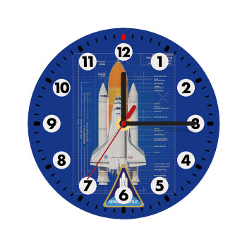 Nasa Space Shuttle, Wooden wall clock (20cm)