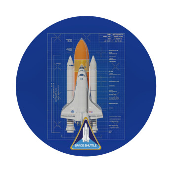 Nasa Space Shuttle, Mousepad Στρογγυλό 20cm