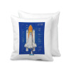 Nasa Space Shuttle, Μαξιλάρι καναπέ 40x40cm περιέχεται το  γέμισμα