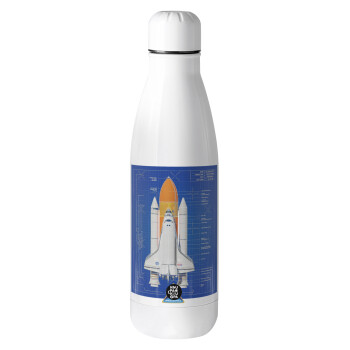 Nasa Space Shuttle, Μεταλλικό παγούρι Stainless steel, 700ml
