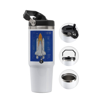 Nasa Space Shuttle, Θερμός Ανοξείδωτο 30oz με χερούλι