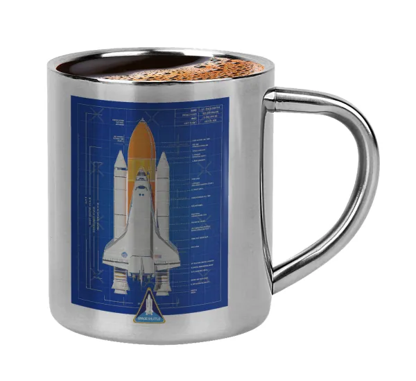 Nasa Space Shuttle — Κουπάκι μεταλλικό διπλού τοιχώματος για espresso (220ml)