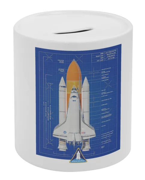 Nasa Space Shuttle — Κουμπαράς πορσελάνης με τάπα