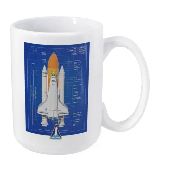 Nasa Space Shuttle, Κούπα Mega, κεραμική, 450ml