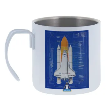 Nasa Space Shuttle — Κούπα Ανοξείδωτη διπλού τοιχώματος 400ml