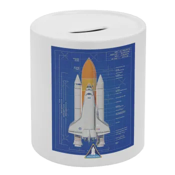 Nasa Space Shuttle, Κουμπαράς πορσελάνης με τάπα