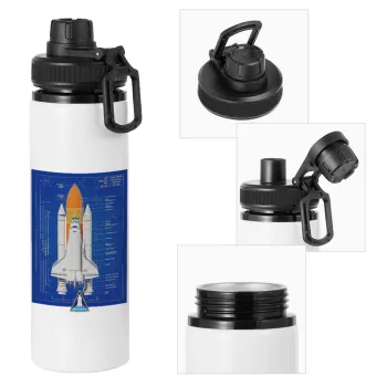 Nasa Space Shuttle, Μεταλλικό παγούρι νερού με καπάκι ασφαλείας, αλουμινίου 850ml