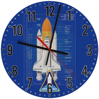 Nasa Space Shuttle, Ρολόι τοίχου ξύλινο (30cm)