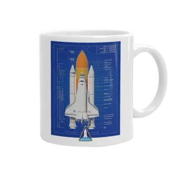 Nasa Space Shuttle, Κούπα, κεραμική, 330ml