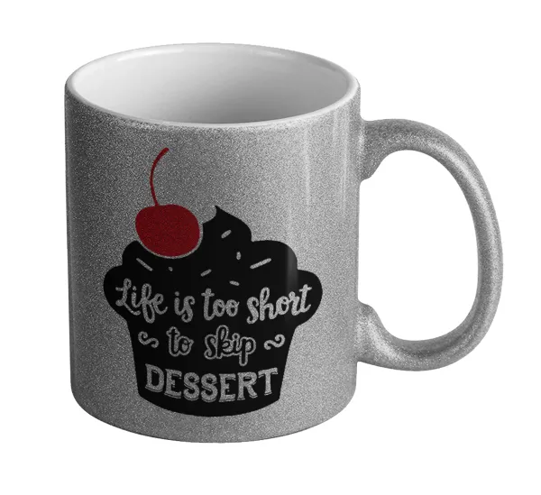 Life is too short — Glitter Ασημένια