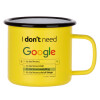 Metallic enamel MATT Yellow cup 360ml