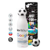 Soccer Metal mug thermos, double wall, 550ml