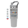 GREY color, 890ml (30oz) stainless Steel Tumbler with Handle