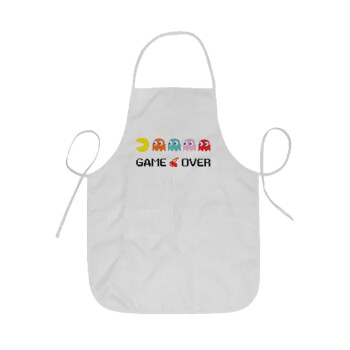 GAME OVER pac-man, Ποδιά Σεφ ολόσωμη κοντή  Παιδική (44x62cm)