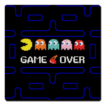 GAME OVER pac-man, Τετράγωνο μαγνητάκι ξύλινο 6x6cm
