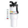 Mega Stainless steel Tumbler with lid, double wall 1,2L