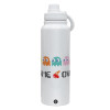 1L Stainless Steel Thermal Bottle with Phone Holder & Double Wall Insulation