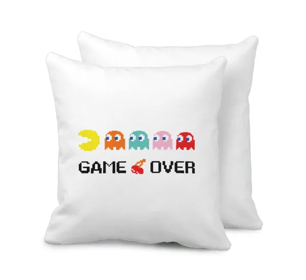 GAME OVER pac-man — Sofa cushion 40x40cm includes filling