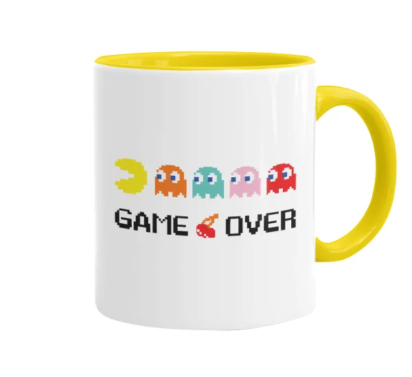 GAME OVER pac-man — Κεραμική Κίτρινη, 330ml