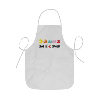 GAME OVER pac-man, Ποδιά Σεφ ολόσωμη κοντή  Παιδική (44x62cm)