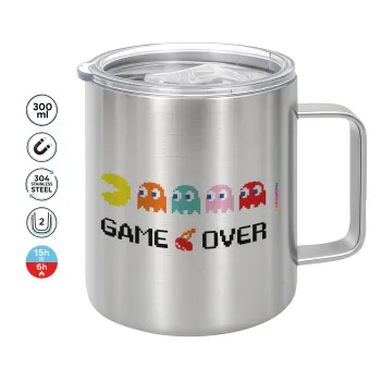 GAME OVER pac-man, Mug Stainless steel double wall 300ml