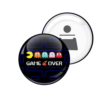 GAME OVER pac-man, Μαγνητάκι και ανοιχτήρι μπύρας στρογγυλό διάστασης 5,9cm