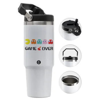 GAME OVER pac-man, Θερμός Ανοξείδωτο 30oz με χερούλι