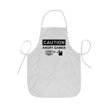 Caution, angry gamer!, Ποδιά Σεφ ολόσωμη κοντή  Παιδική (44x62cm)