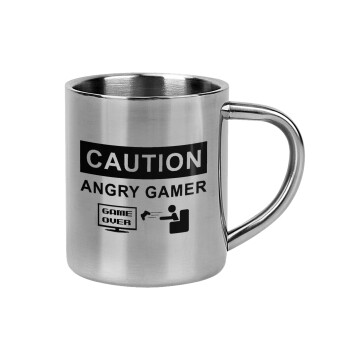 Caution, angry gamer!, Mug Stainless steel double wall 300ml