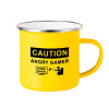Yellow Enamel Metallic Cup 360ml